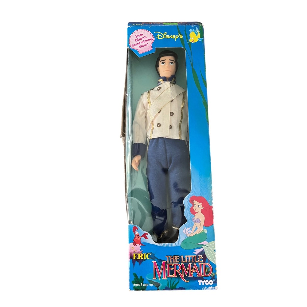 Vintage Tyco Disney The Little Mermaid Prince Eric Doll 12" NIB Wedding Suit